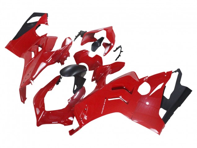 2020-2021 Ducati Panigale V4 V4S Motorcycle Fairing - Red Matte Black
