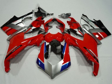 Cheap 2018-2019 Ducati Panigale V4 V4S Motorcycle Fairings - Silver Red Blue Glossy Black