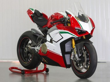 Cheap 2018-2019 Ducati Panigale V4 V4S Motorcycle Fairings - White Red Green Glossy Black