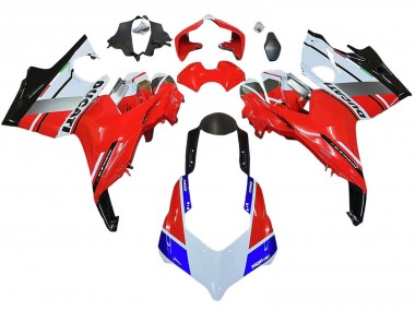 Cheap 2018-2019 Ducati Panigale V4 V4S Motorcycle Fairings - White Silver Red Glossy Black