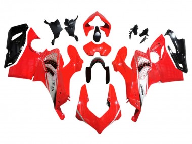 Cheap 2018-2019 Ducati Panigale V4 V4S Motorcycle Fairings - Silver Red Glossy Black