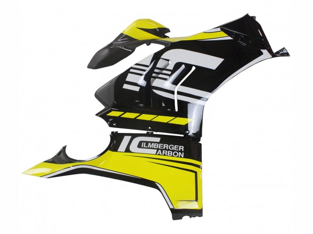 2020-2021 Ducati Panigale V4 V4S Motorcycle Fairings - Yellow White Glossy Black