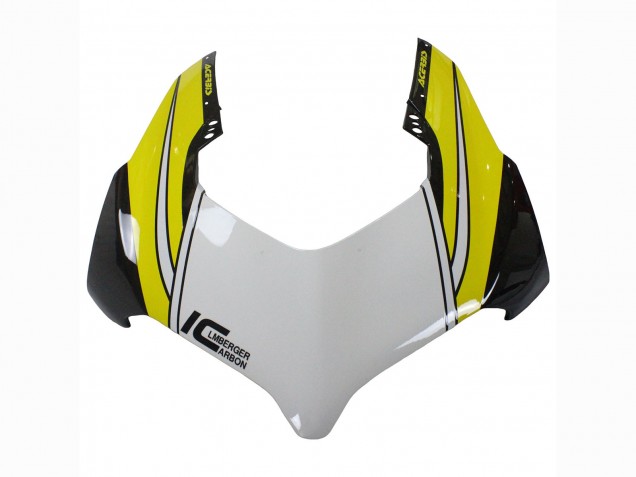 2020-2021 Ducati Panigale V4 V4S Motorcycle Fairings - Yellow White Glossy Black