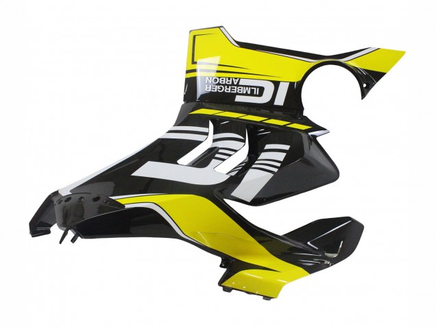 2020-2021 Ducati Panigale V4 V4S Motorcycle Fairings - Yellow White Glossy Black