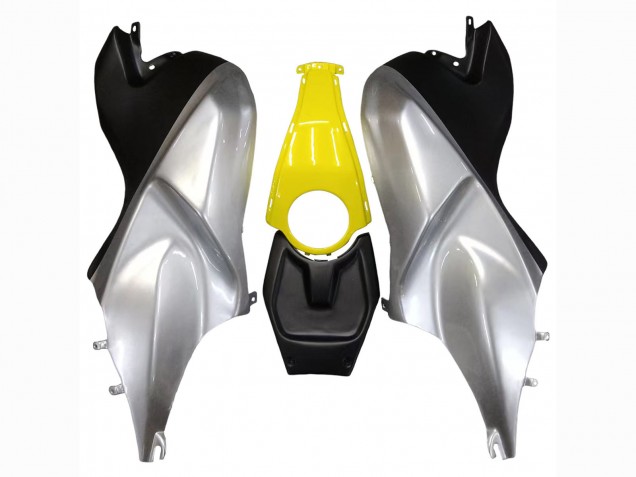 2005-2010 BMW K1200S Motorcycle Fairings - Yellow Silver Matte Black
