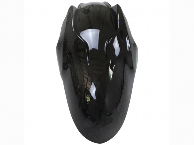 2005-2010 BMW K1200S Motorcycle Fairings - Glossy Black Matte Black Blue Lines