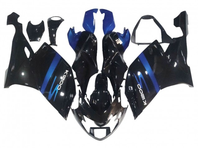 2005-2010 BMW K1200S Motorcycle Fairings - Blue Glossy Black