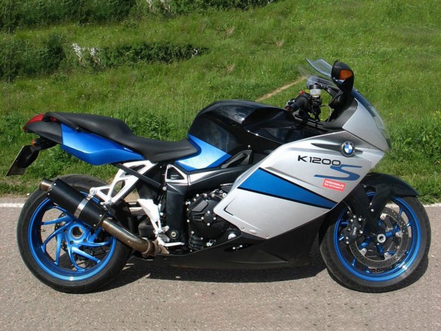 2005-2010 BMW K1200S Bike Fairings - Silver Blue Black