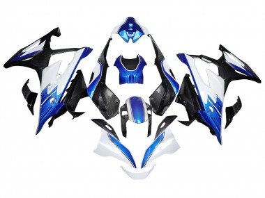 Cheap 2023-2024 BMW S1000RR Motorcycle Fairings - White Blue Black Carbon Fiber