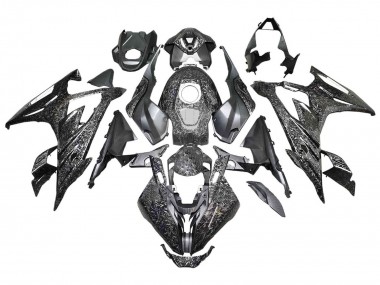 Cheap 2023-2024 BMW S1000RR Motorcycle Fairings - Black Forged Carbon Fiber