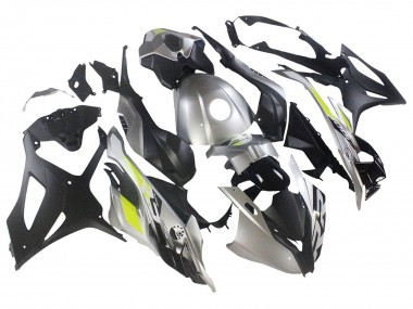 Cheap 2023-2024 BMW S1000RR Motorcycle Fairings - Silver Matte Black Lime Green