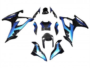 Cheap 2019-2022 BMW S1000RR Motorcycle Fairings - Black Gradient Blue