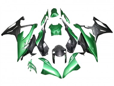 Cheap 2019-2022 BMW S1000RR Motorcycle Fairings - Glossy Black Green Carbon Fiber