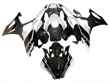 Cheap 2019-2022 BMW S1000RR Motorcycle Fairings - Glossy Black White