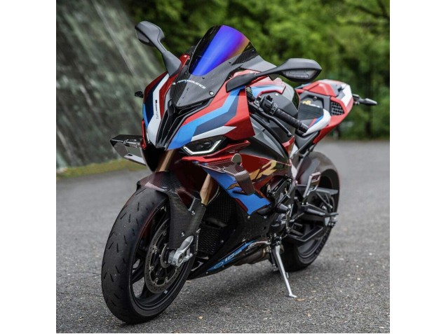 2019-2022 BMW S1000RR Motorcycle Fairings - Black Red Blue