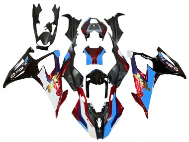 Cheap 2019-2022 BMW S1000RR Motorcycle Fairings - Black Red Blue
