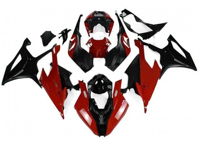 2019-2022 BMW S1000RR Motorcycle Fairing Kits - Black Red