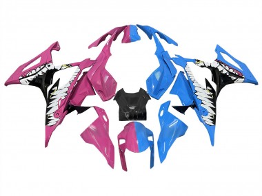 Cheap 2019-2022 BMW S1000RR Motorcycle Fairings - Deep Pink Blue Shark