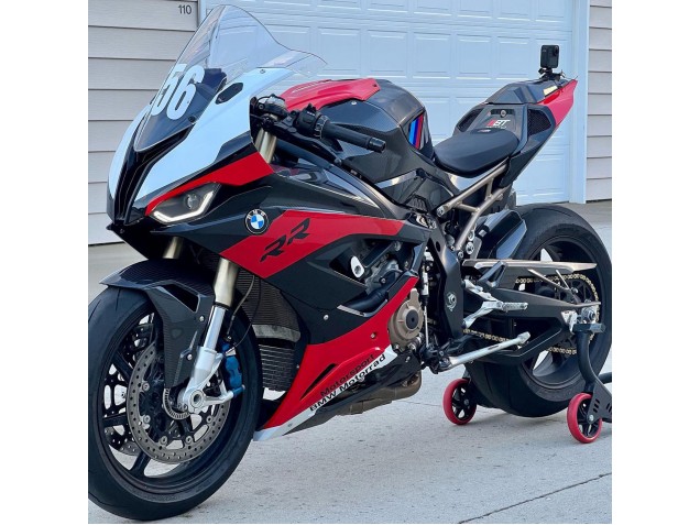 2019-2022 BMW S1000RR Motorcycle Fairings - Black Red White
