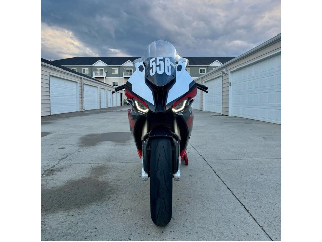 2019-2022 BMW S1000RR Motorcycle Fairings - Black Red White