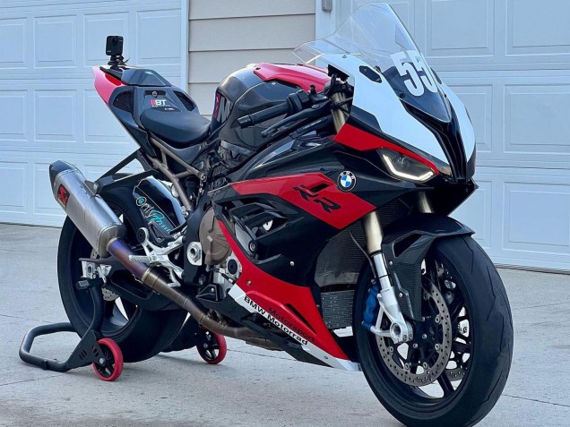 2019-2022 BMW S1000RR Motorcycle Fairings - Black Red White
