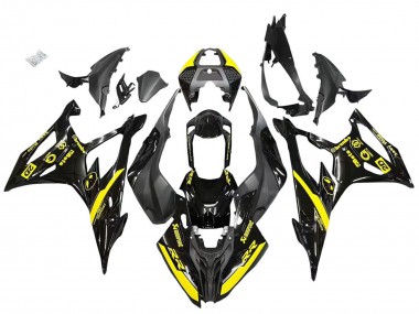 Cheap 2019-2022 BMW S1000RR Motorcycle Fairings - Glossy Black Yellow
