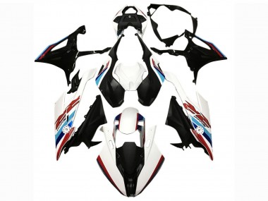 Cheap 2019-2022 BMW S1000RR Motorcycle Fairing - Black White Blue