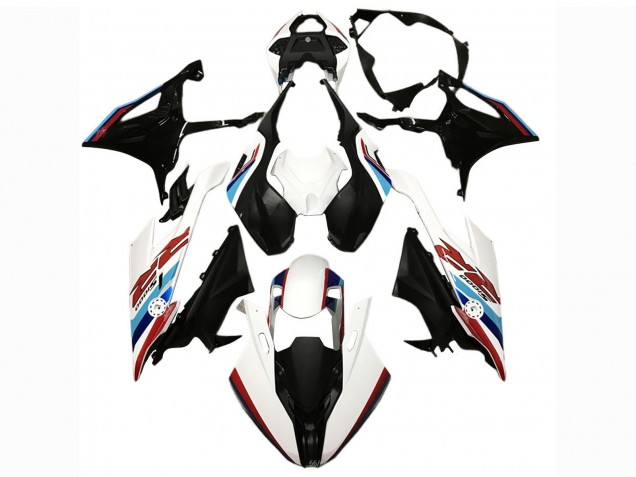 2019-2022 BMW S1000RR Motorcycle Fairing - Black White Blue