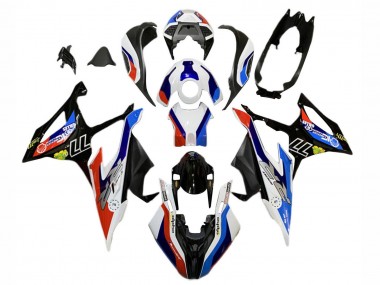 Cheap 2019-2022 BMW S1000RR Motorcycle Fairings - Blue Red White 77