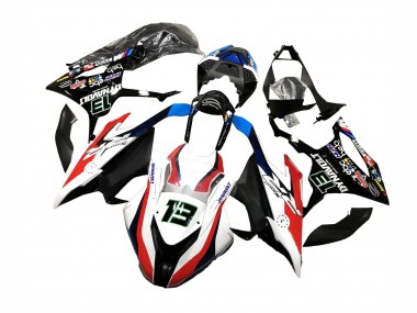 Cheap 2019-2022 BMW S1000RR Motorcycle Fairings - Black White Red 13