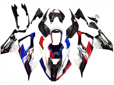 Cheap 2019-2022 BMW S1000RR Motorcycle Fairings - Blue Red White 23