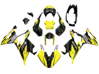 Cheap 2019-2022 BMW S1000RR Motorcycle Fairings - Matte Yellow Black