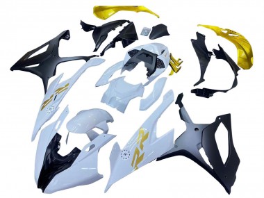 Cheap 2019-2022 BMW S1000RR Motorcycle Fairings - White Gold