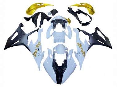 Cheap 2019-2022 BMW S1000RR Motorcycle Fairings - White Gold