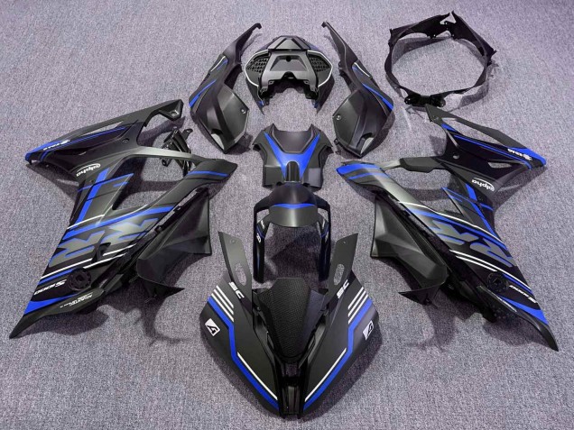 2019-2022 BMW S1000RR Motorcycle Fairing - Black Blue