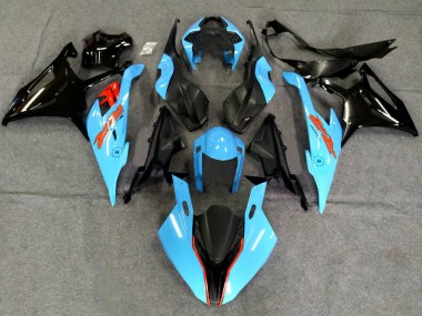 Cheap 2019-2022 BMW S1000RR Motorcycle Fairings - Black Light Blue