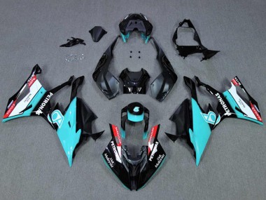 Cheap 2019-2022 BMW S1000RR Motorcycle Fairings - Black Cyan Petronas