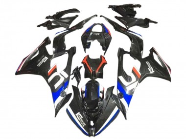 Cheap 2019-2022 BMW S1000RR Motorcycle Fairings - Black White Blue Carbon Fiber