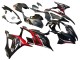 2019-2022 BMW S1000RR Motorcycle Fairings - Black Dark Red