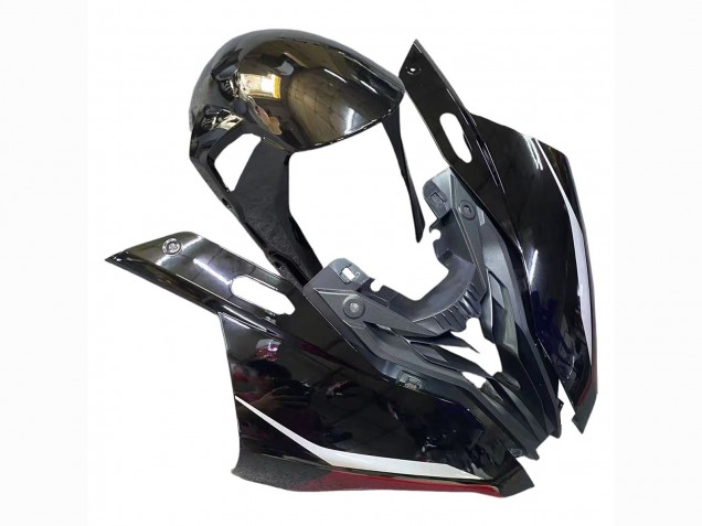 2019-2022 BMW S1000RR Motorcycle Fairings - Black Dark Red