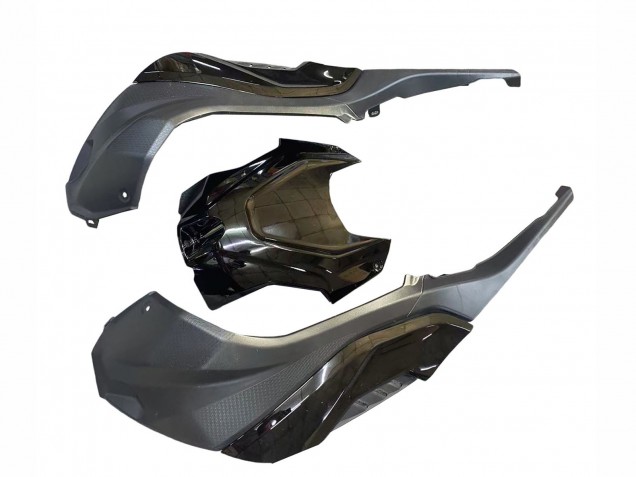 2019-2022 BMW S1000RR Motorcycle Fairings - Black Dark Red