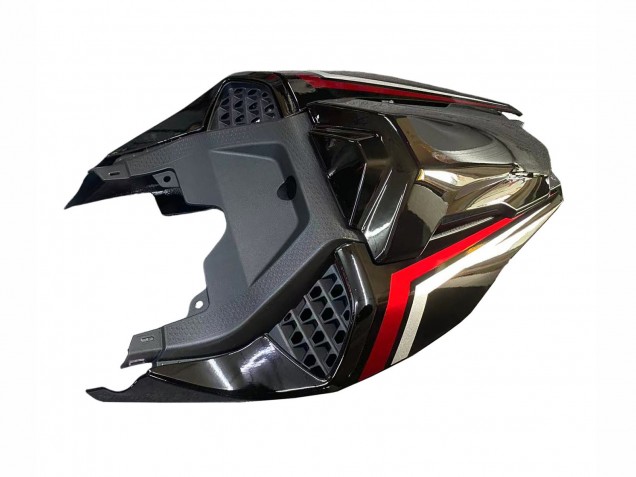 2019-2022 BMW S1000RR Motorcycle Fairings - Black Dark Red