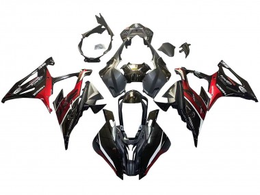 Cheap 2019-2022 BMW S1000RR Motorcycle Fairings - Black Dark Red