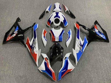 Cheap 2019-2022 BMW S1000RR Motorcycle Fairing - White Blue Red