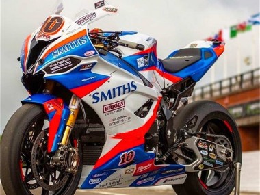 Cheap 2019-2022 BMW S1000RR Motorcycle Fairings - White Blue Red Smiths