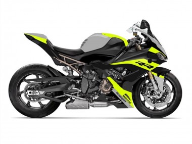 Cheap 2019-2022 BMW S1000RR Motorcycle Fairings - Black Yellow Grey