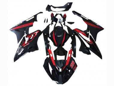Cheap 2017-2018 BMW S1000RR Motorcycle Fairing - Red Glossy Black Matte Black