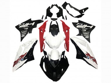 Cheap 2017-2018 BMW S1000RR Motorcycle Fairings - White Red Matte Black