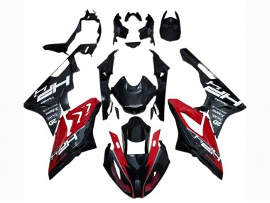 Cheap 2017-2018 BMW S1000RR Motorcycle Fairing - Red Glossy Black