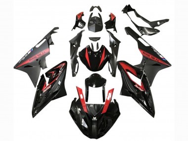 Cheap 2017-2018 BMW S1000RR Motorcycle Fairings - Red Glossy Black Matte Black